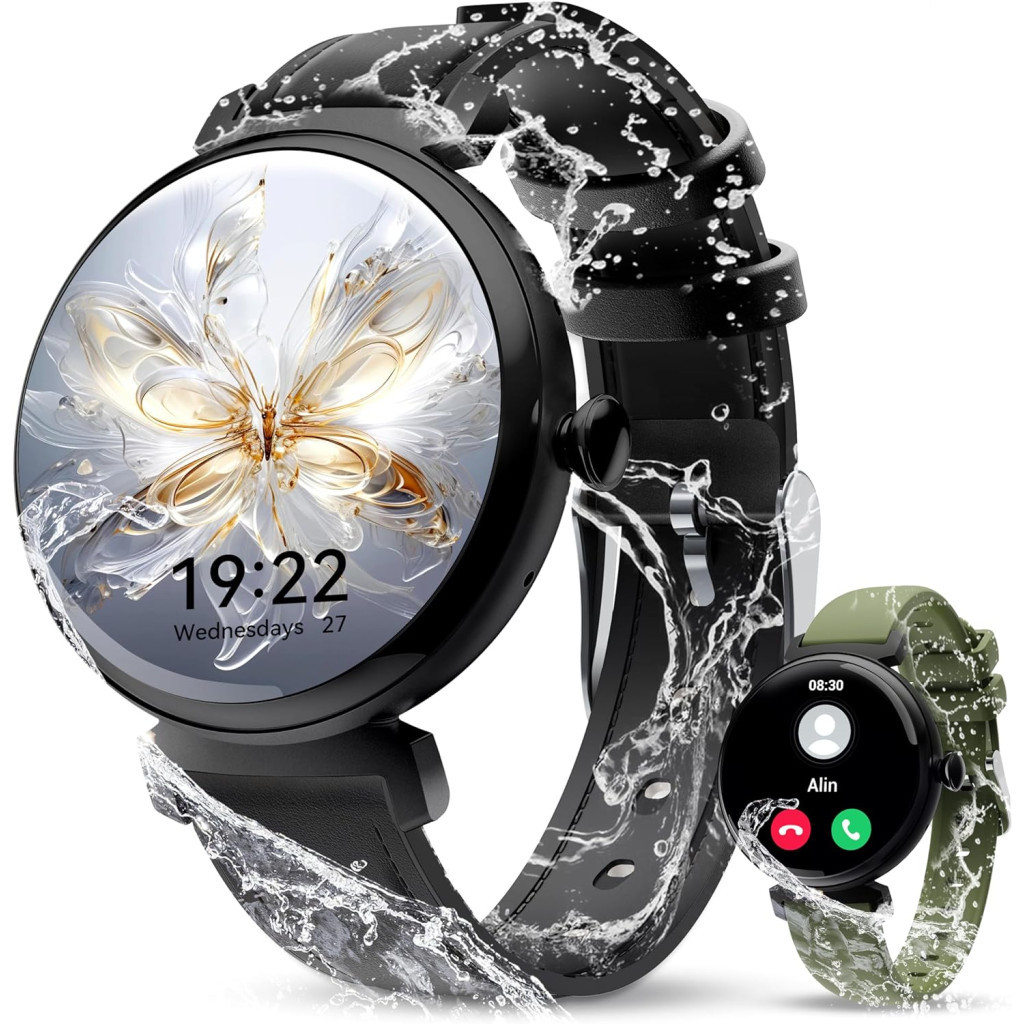 Смарт-годинник OUKITEL BT30 Black with black and green belt (6931940742269)