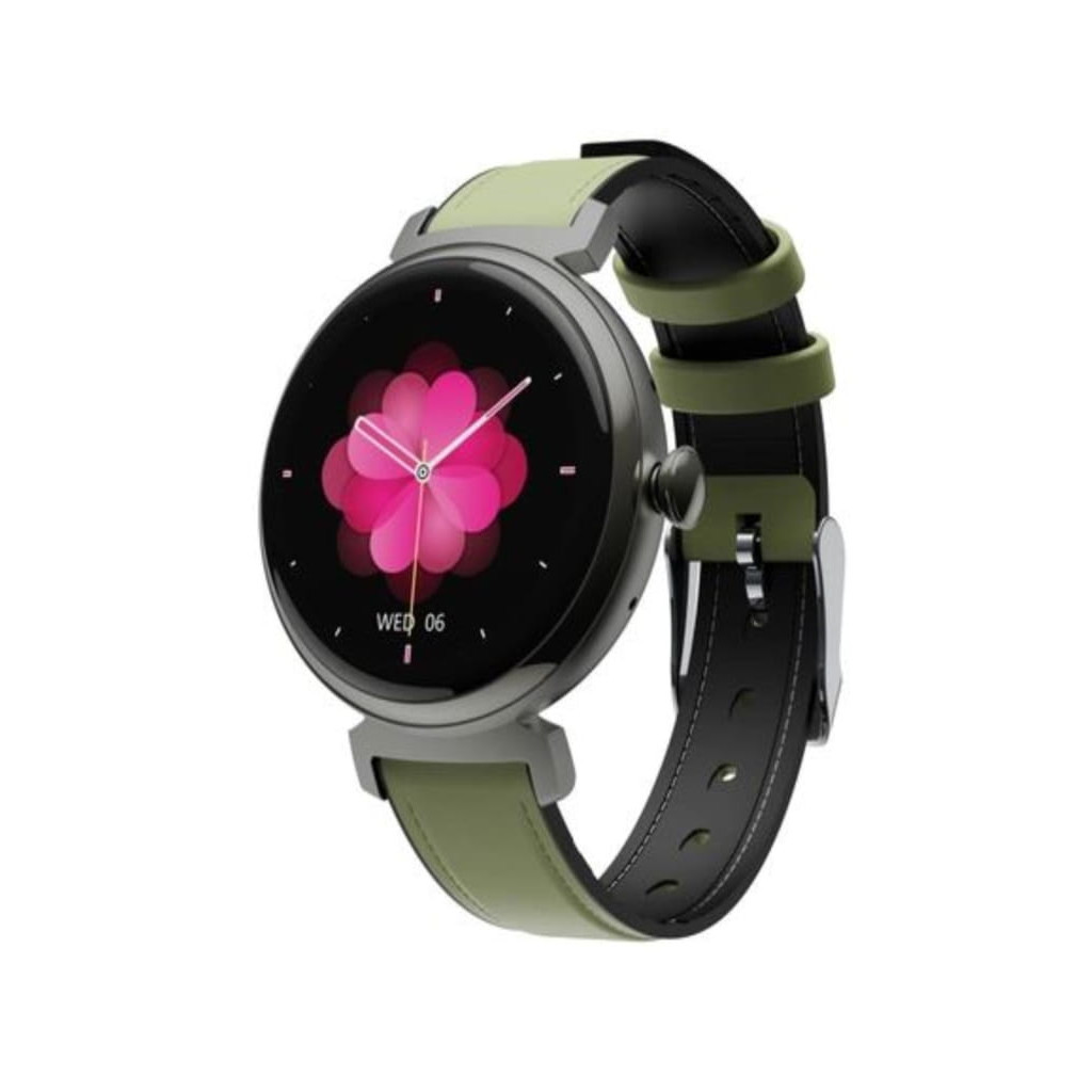 Смарт-годинник OUKITEL BT30 Black with black and green belt (6931940742269)