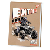 Drawing album Yes A4 20 sheets glued white "Extreme rider" kraft (130576)