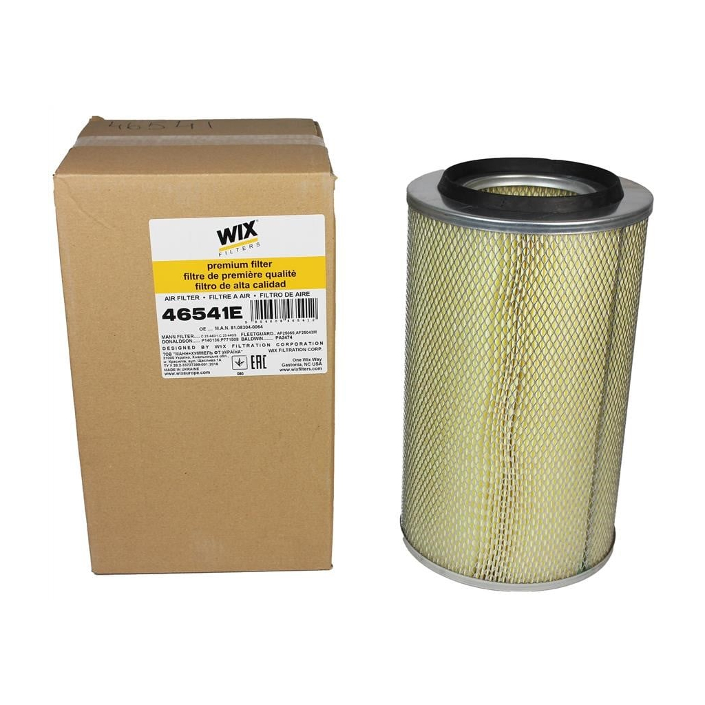 Повітряний фільтр для автомобіля Wixfiltron 46541E Повітряний фільтр для автомобіля Wixfiltron 46541E