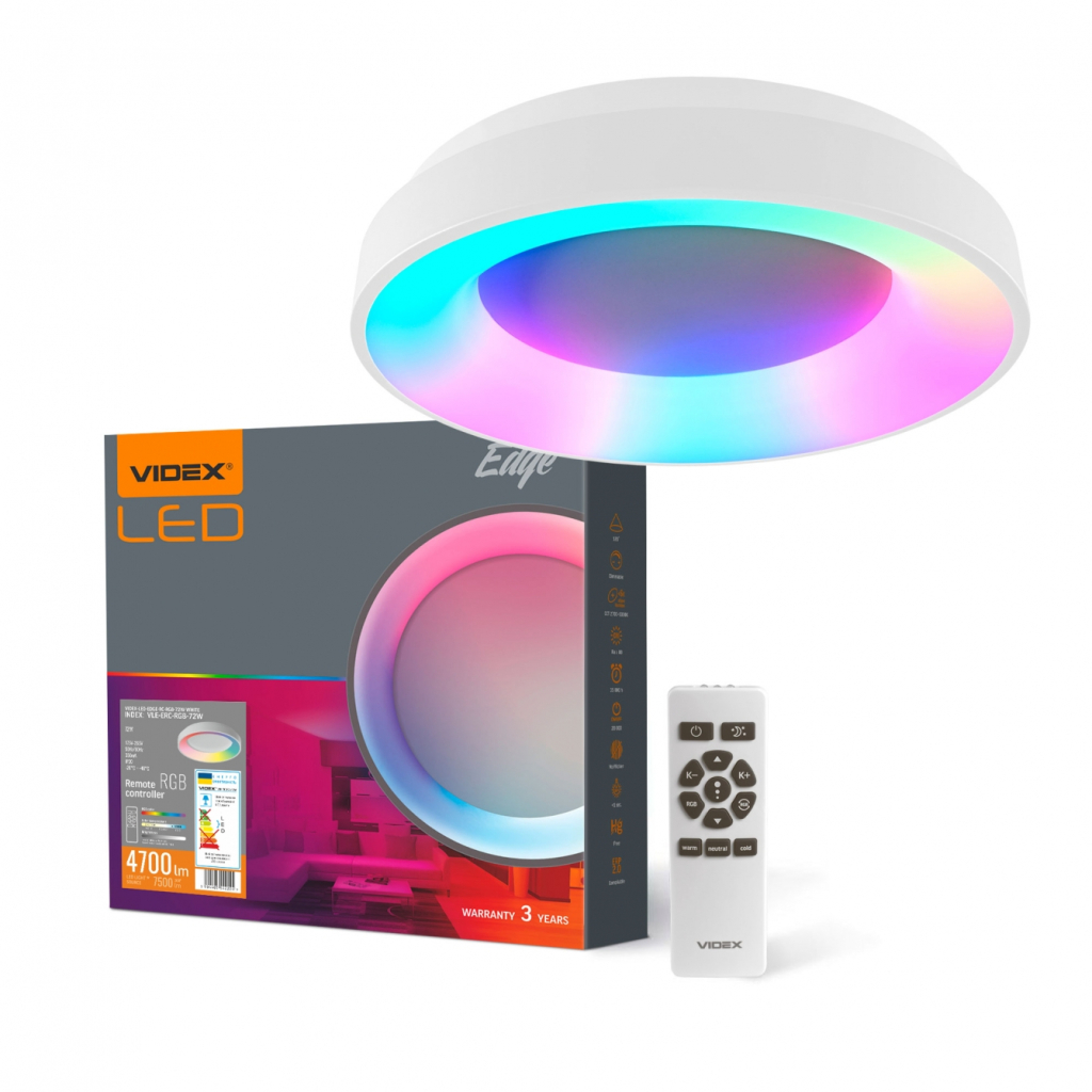Світильник Videx VLE-ERC-RGB-72W