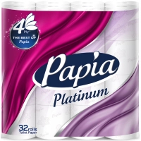 Toilet paper Papia Platinum 4 layers 32 rolls (8690536026364)