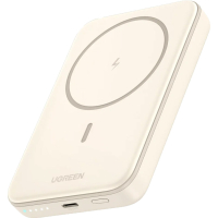 Батарея універсальна Ugreen 10000mAh 20W Magnetic Wireless beige (PB561)