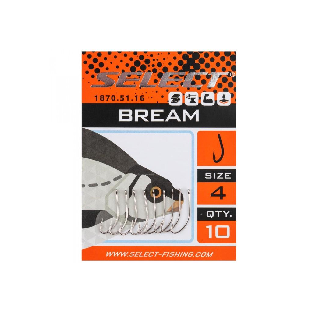 Гачок Select Bream 10 (10 шт/уп) (1870.51.13)