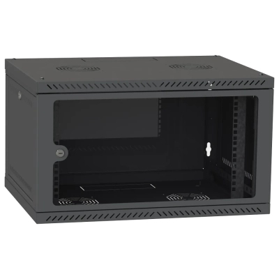Шафа настінна Ipcom 4U, 600*350, RAL9005 (СН-4U-060х035-ДС-9005)