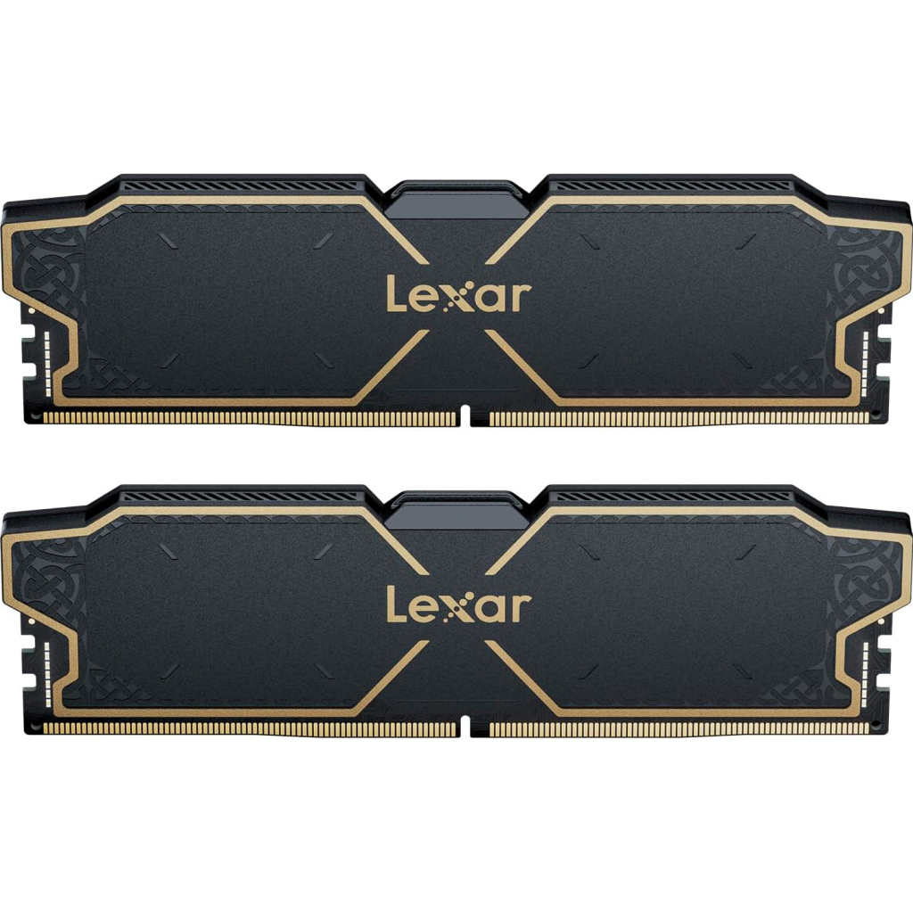 Модуль пам'яті для комп'ютера DDR5 32GB (2x16GB) 6000 MHz Thor Black Lexar (LD5U16G60C38LG-RGD)