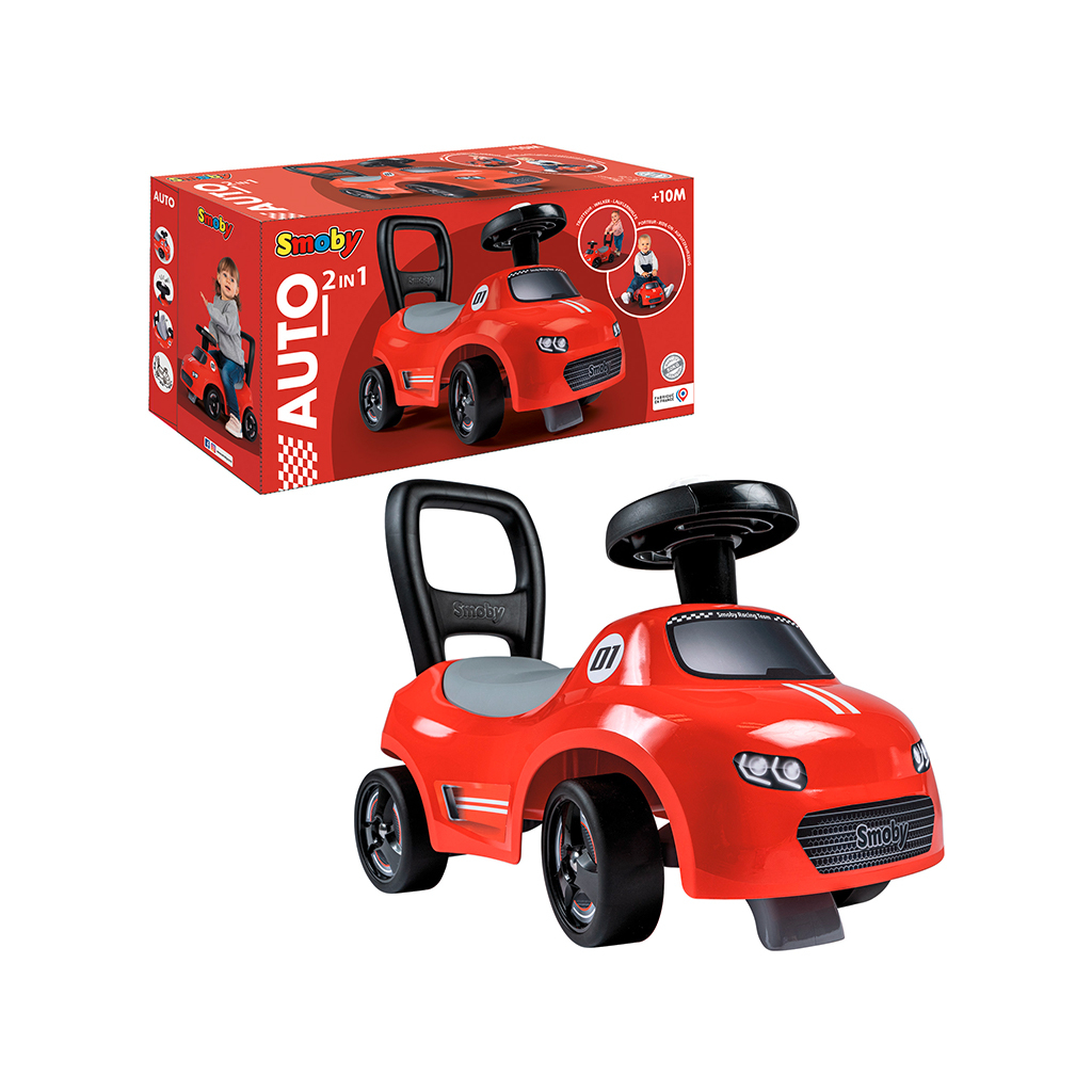 Чудомобіль Smoby червоний, 54х27х40 см, 10 міс.+ (720541)