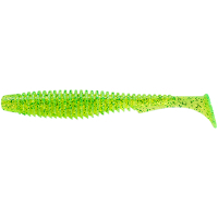 Fishing silicone FishUP U-Shad 3.5" 026 - Flo Chartreuse/Green (8 pcs/pack) (1864.09.53)
