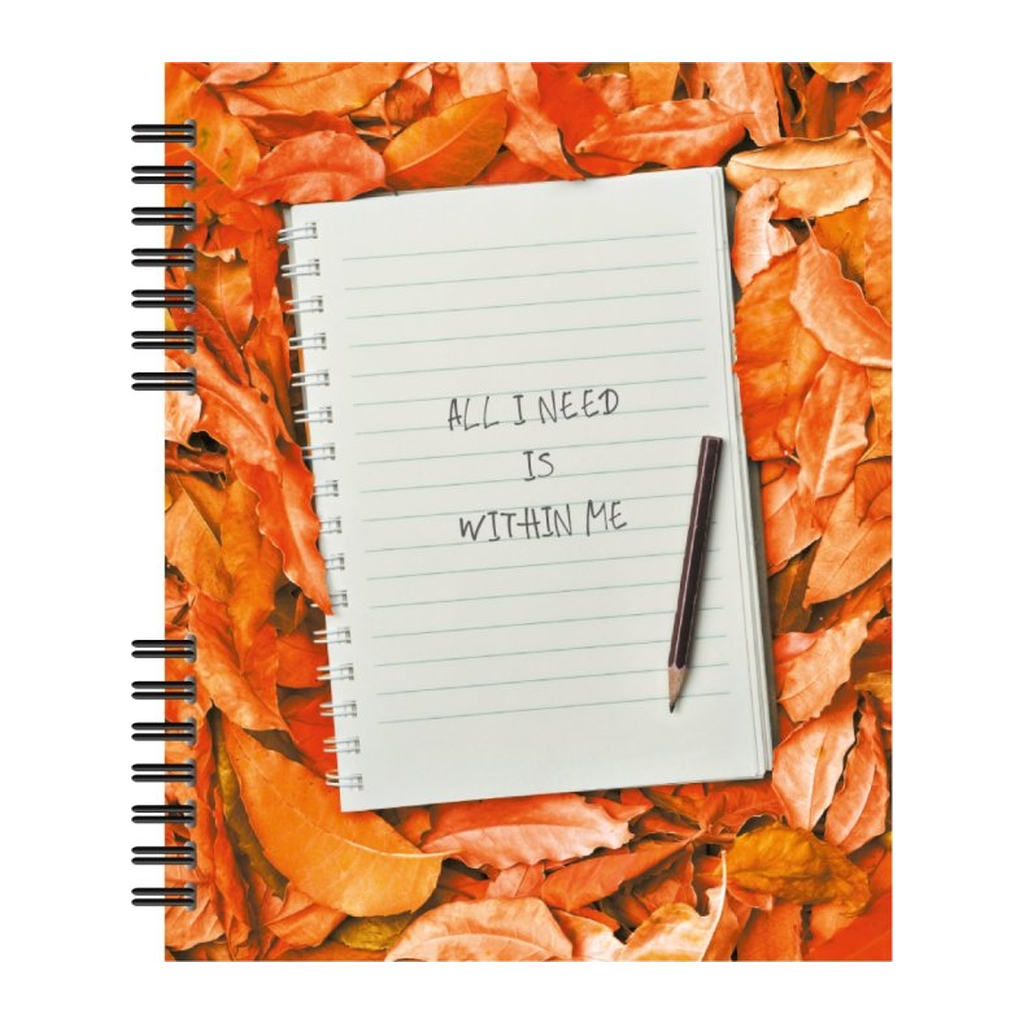 Блокнот Optima В5 пластикова обкладинка, спіраль, 60 аркушів, клітинка (O25923)