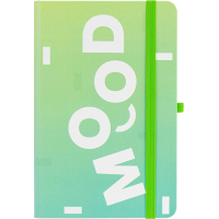 Notebook Optima Mood A5 128 sheets green line (O20812-44)