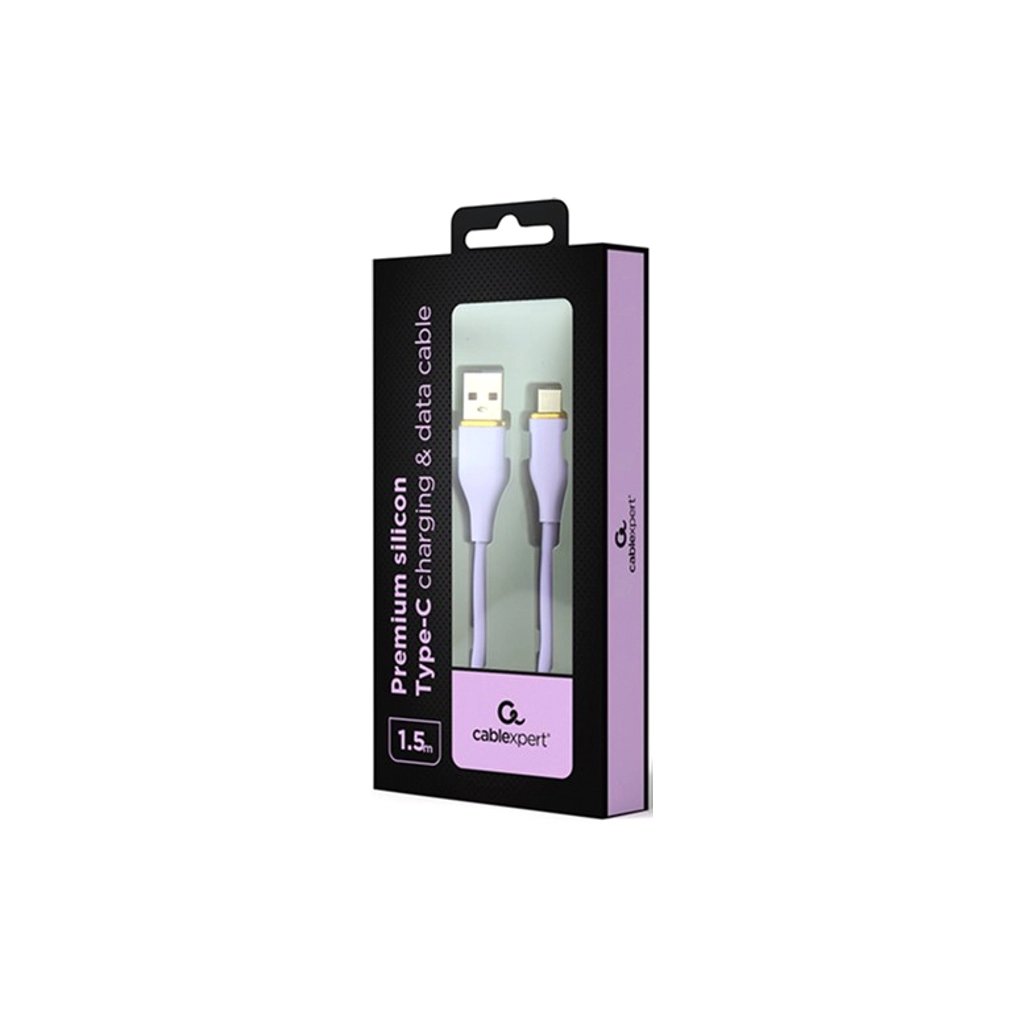 Дата кабель USB 2.0 AM to Type-C 1.5m 2.1A Cablexpert (CC-USB2S-AMCM-1.5M-P)