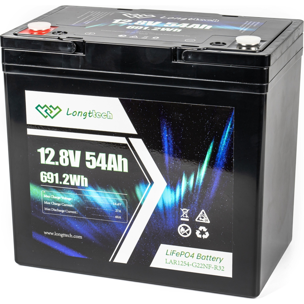 Батарея LiFePo4 Longttech 12.8V - 54Ah (LAR1254-G22NF-R32)