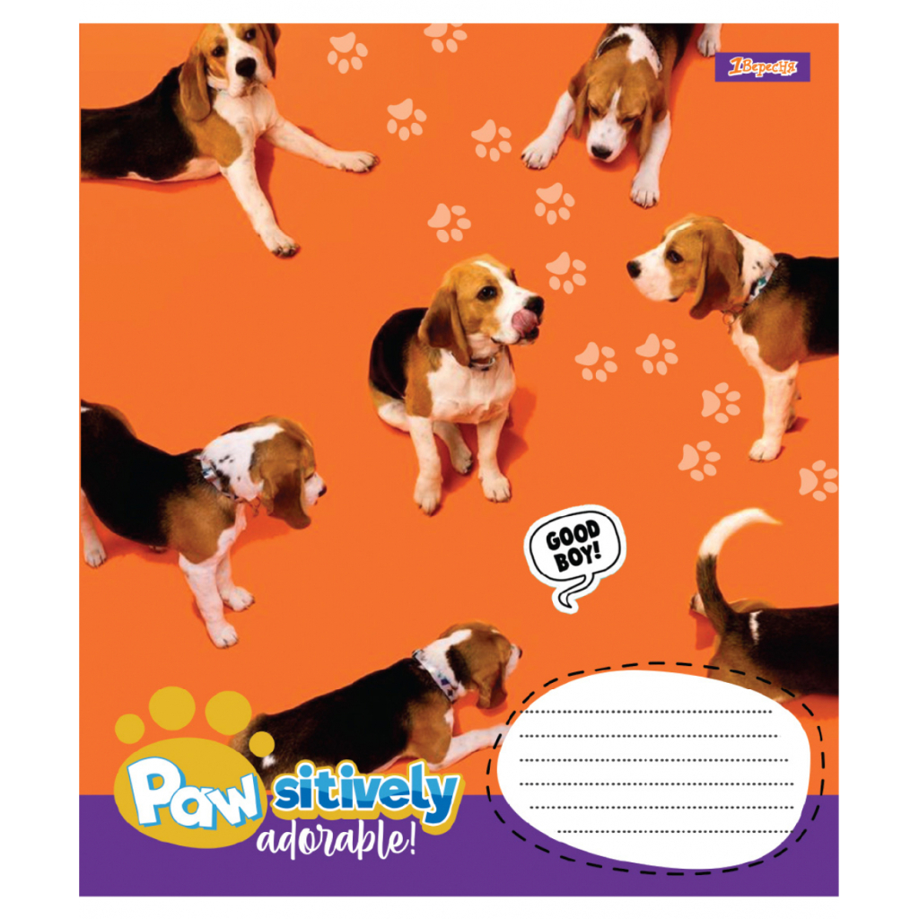 Зошит 1 вересня Pawsitively А5 12 аркушів лінія (768236)