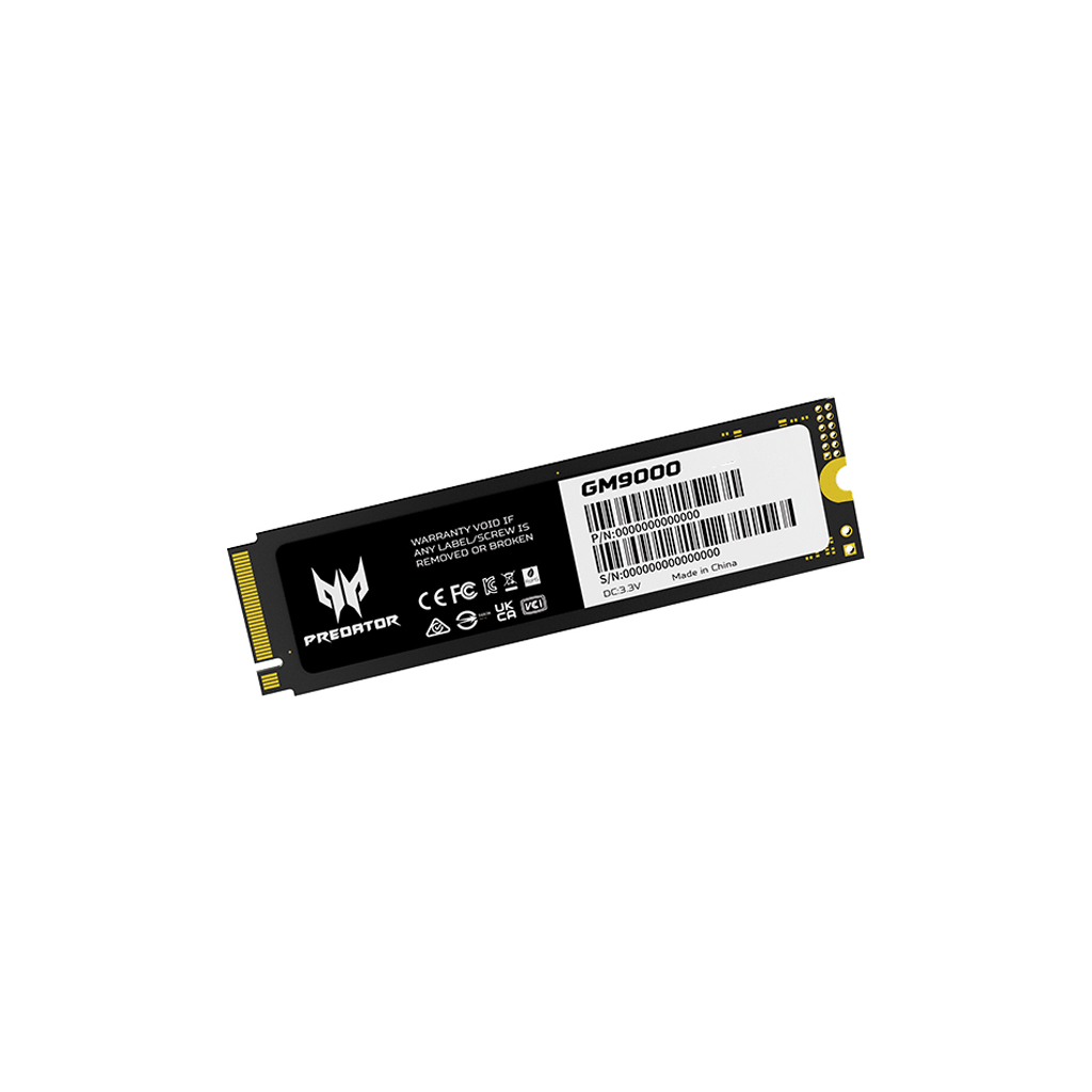 Накопичувач SSD M.2 2280 1TB GM9000 Acer Predator (BL.9BWWR.129) Накопичувач SSD M.2 2280 1TB GM9000 Acer Predator (BL.9BWWR.129)