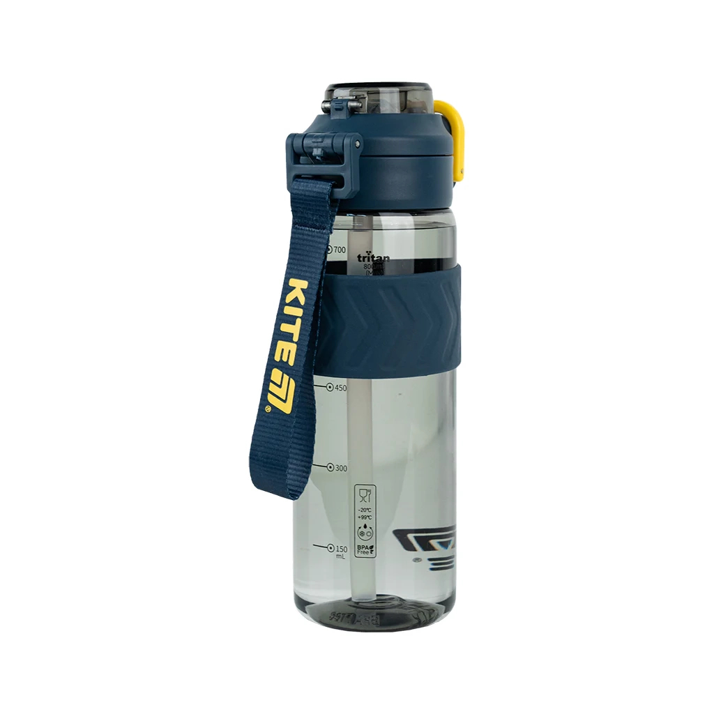 Поїльник-непроливайка Kite 800 мл, сіро-жовта (K25-1234-1)
