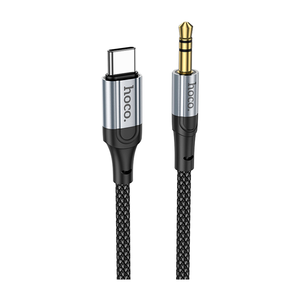 Кабель мультимедійний USB-C to 3.5mm M 1.0m Black HOCO (6942007608824) Кабель мультимедійний USB-C to 3.5mm M 1.0m Black HOCO (6942007608824)