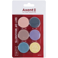 Магніт Axent 32 мм, 6 шт, Morandi (9827-А)