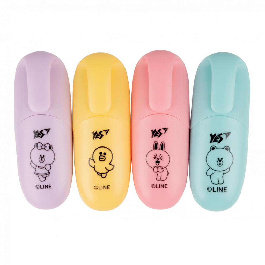 Набір маркерів Yes текстовий Line Friends 4 шт (390711)