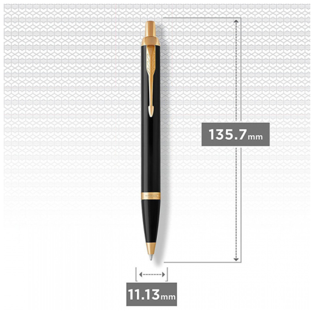 Ручка кулькова Parker IM 17 ZODIAC Black GT BP Тигр (22032_Z101y) Ручка кулькова Parker IM 17 ZODIAC Black GT BP Тигр (22032_Z101y)