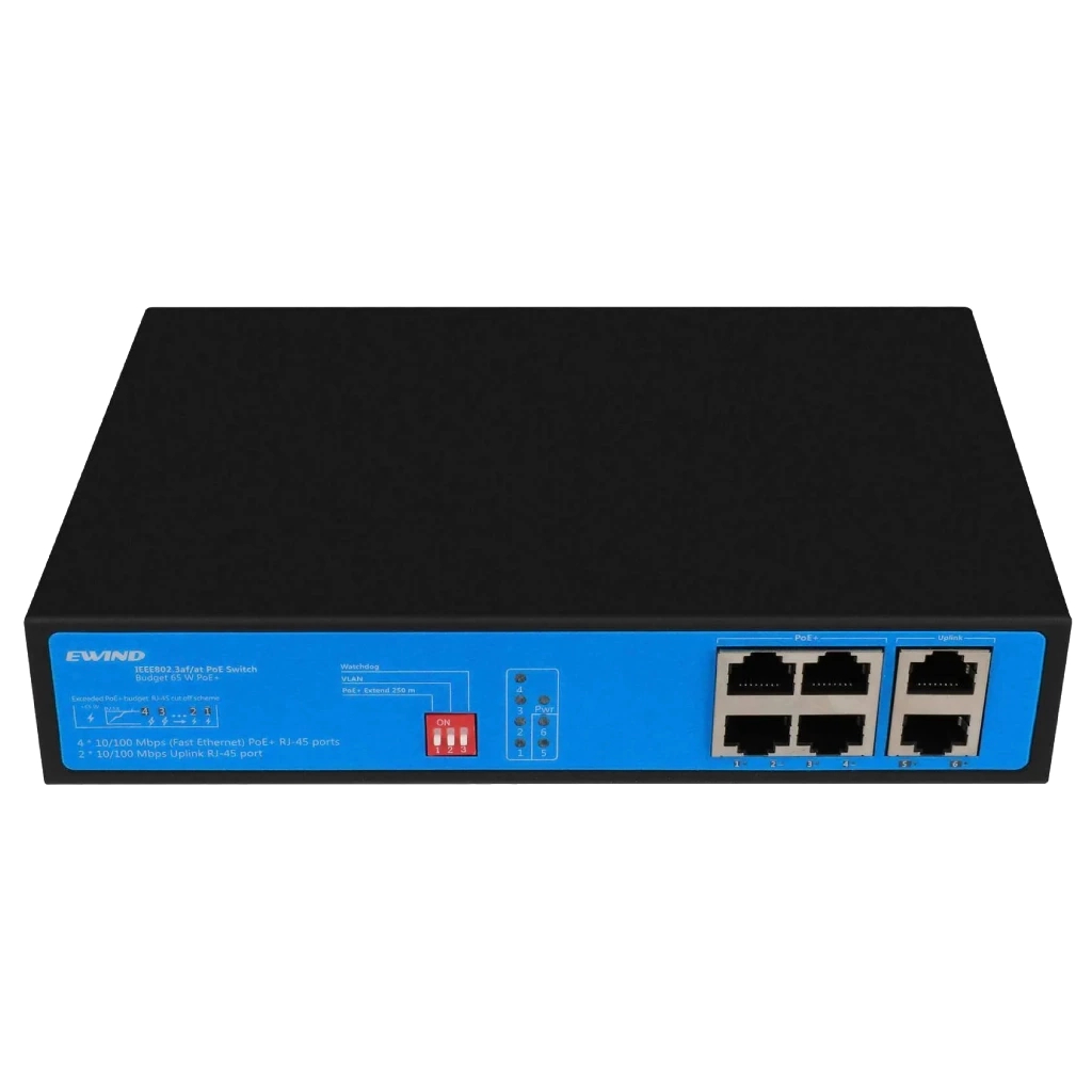 Комутатор мережевий Ewind EW-S1906CF-AP POE