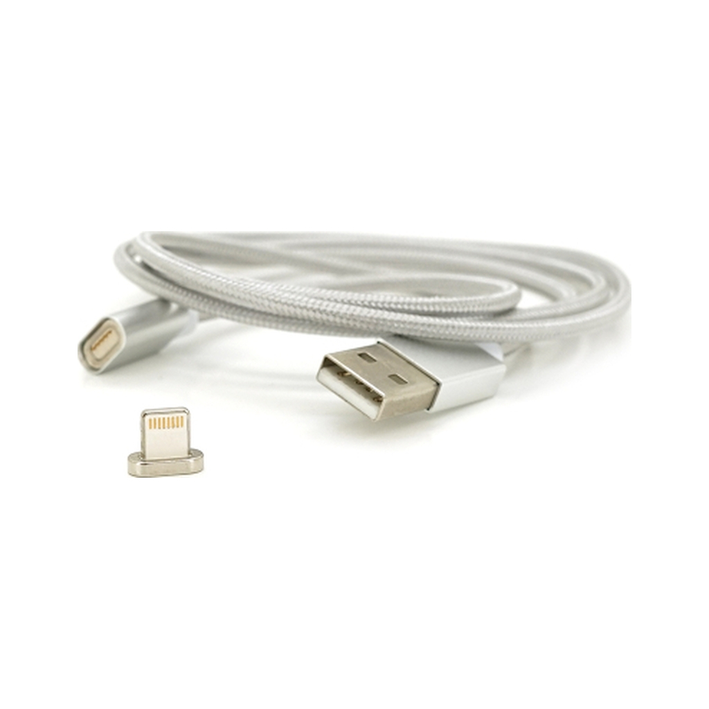 Дата кабель USB 2.0 to Lightning 1.0m 2A magnetic nylon silver Voltronic (YT-MCFB-L/S/13190/09165) Дата кабель USB 2.0 to Lightning 1.0m 2A magnetic nylon silver Voltronic (YT-MCFB-L/S/13190/09165)