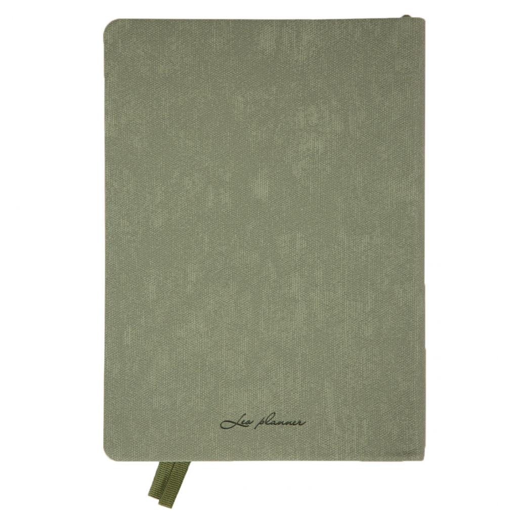 Тижневик Leo planner А5 датований 2026 "Boss", м'який, хакі, 368 сторінок (252635) Тижневик Leo planner А5 датований 2026 "Boss", м'який, хакі, 368 сторінок (252635)