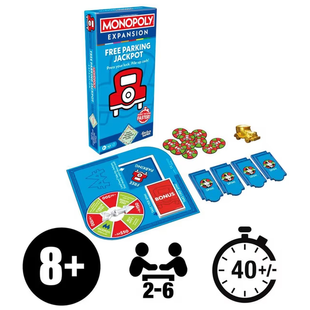 Настільна гра Hasbro Монополія Доповнення до класичної гри "Джекпот! Вільне паркування" (G0718)