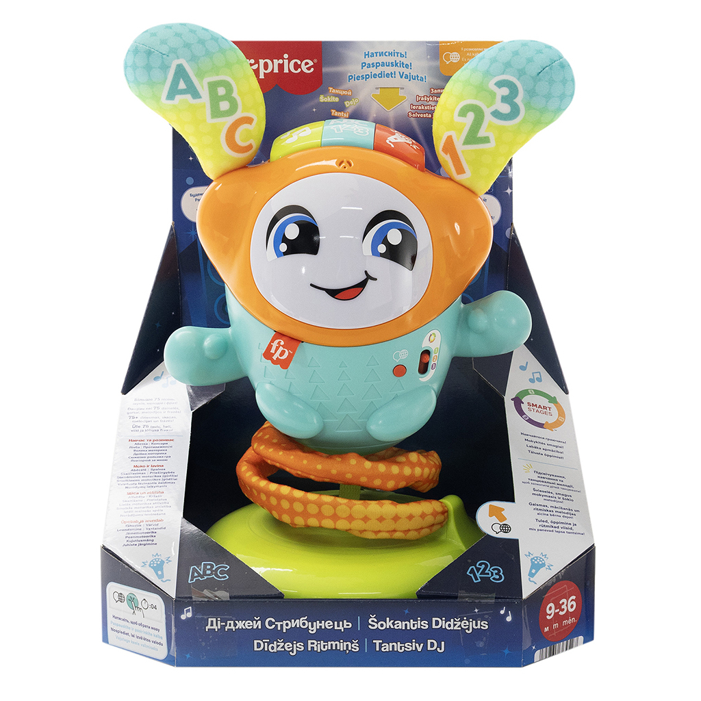 Інтерактивна іграшка Fisher-Price Smart Stages Ді-Джей Стрибунець багатомовний (JLH74) Інтерактивна іграшка Fisher-Price Smart Stages Ді-Джей Стрибунець багатомовний (JLH74)