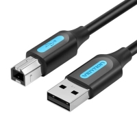 Кабель для принтера USB 2.0 AM/BM 3.0m black VENTION (COQBI)