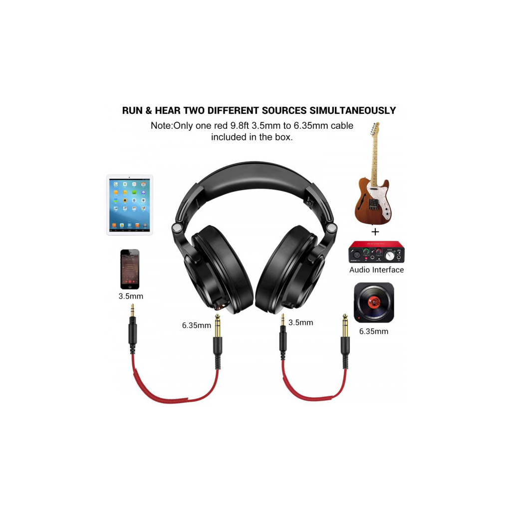 Навушники OneOdio A71M 3,5мм/6,35мм Black (A71M Black) Навушники OneOdio A71M 3,5мм/6,35мм Black (A71M Black)