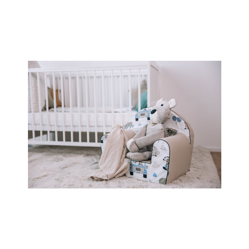 Дитяче крісло FreeON Bubaba by Safari trip, white - beige (80241)