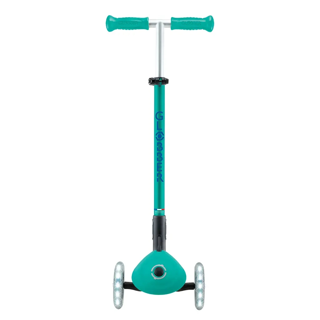 Самокат Globber серії Elite Lights смарагдово-зелений Колеса з підсвічуванням (439-607-3) Самокат Globber серії Elite Lights смарагдово-зелений Колеса з підсвічуванням (439-607-3)