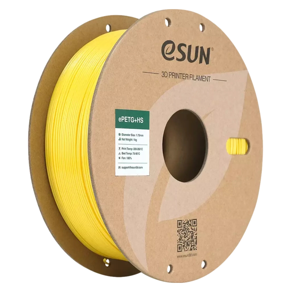 Пластик для 3D-принтера eSUN ePETG+ HIGH SPEED 1,75mm 1kg YELLOW (EPETG+HS-P175SY1)
