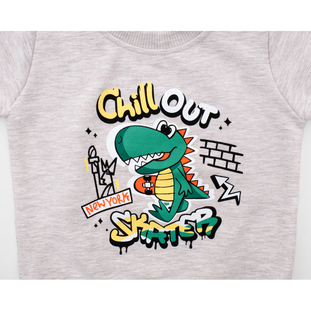 Кофта дитяча Breeze з динозавром (19225-86B-beige)