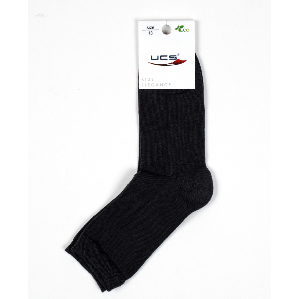 Шкарпетки дитячі UCS Socks однотонні (M0C0101-0167-M-11-black)