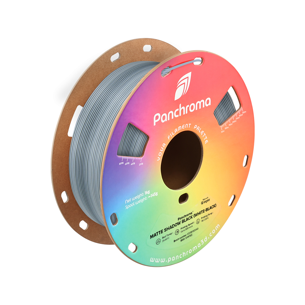 Пластик для 3D-принтера Polymaker PLA PANCHROMA DUAL MATTE 1,75mm 1kg SHADOW BLACK (CA04049)