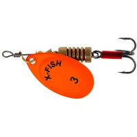 Spinner X-Fish Stark 6.5g 3 Nikel UV orange (1917.07.34)