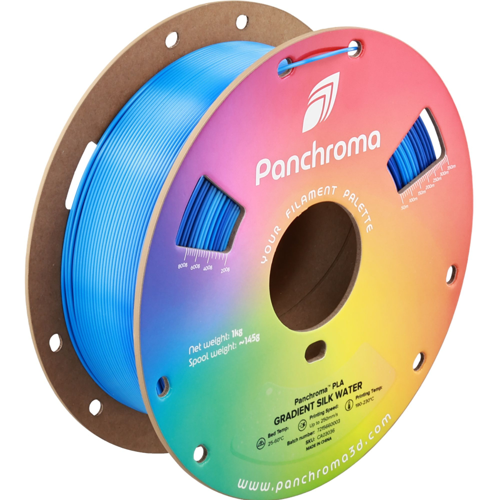Пластик для 3D-принтера Polymaker PLA PANCHROMA GRADIENT 1,75mm 1kg SILK WATER (CA03036)