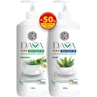 Manual dishwashing liquid Dava Das Balance Original 1 kg + With aloe extract 1 kg (9200000986255)