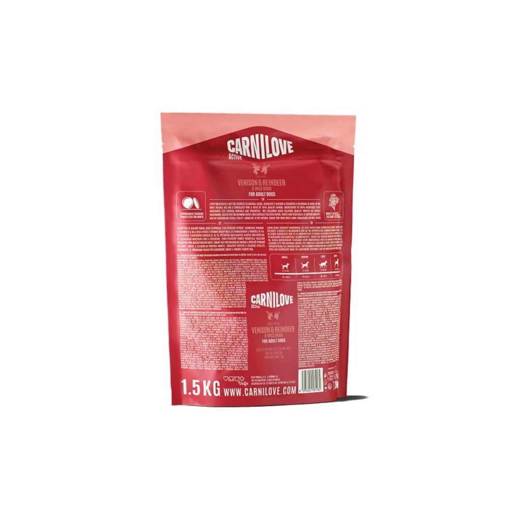 Сухий корм для собак Carnilove Active Venison & Reindeer & Wild Boar Active Adults 1.5 кг (8595602581184) Сухий корм для собак Carnilove Active Venison & Reindeer & Wild Boar Active Adults 1.5 кг (8595602581184)
