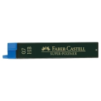 Lead for mechanical pencil Faber-Castell Super-Polymer HB (diameter 0.7 mm), 12 pieces in a pencil case (2012)