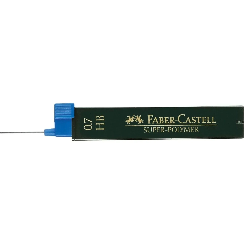 Грифель для механічного олівця Faber-Castell Super-Polymer НВ (діаметр 0,7 мм), 12 штук у пеналі (2012)