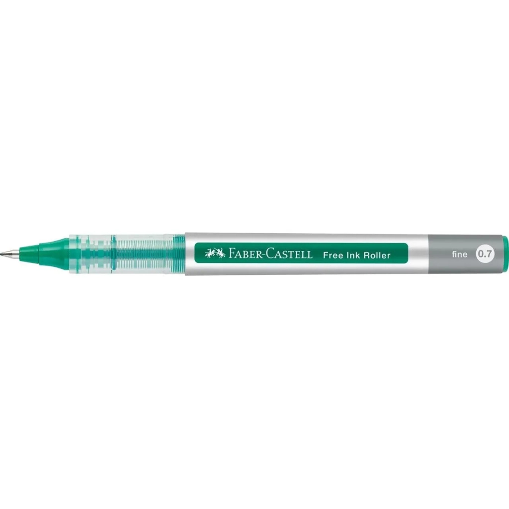 Ролер Faber-Castell Free Ink rollerball, колір чорнила зелений, 0,7 мм, одноразова (29339)