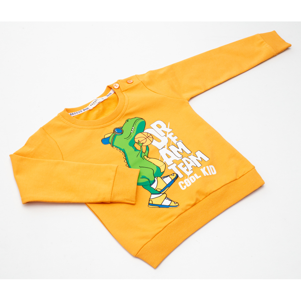 Кофта дитяча Breeze з крокодилом (17158-92B-yellow) Кофта дитяча Breeze з крокодилом (17158-92B-yellow)