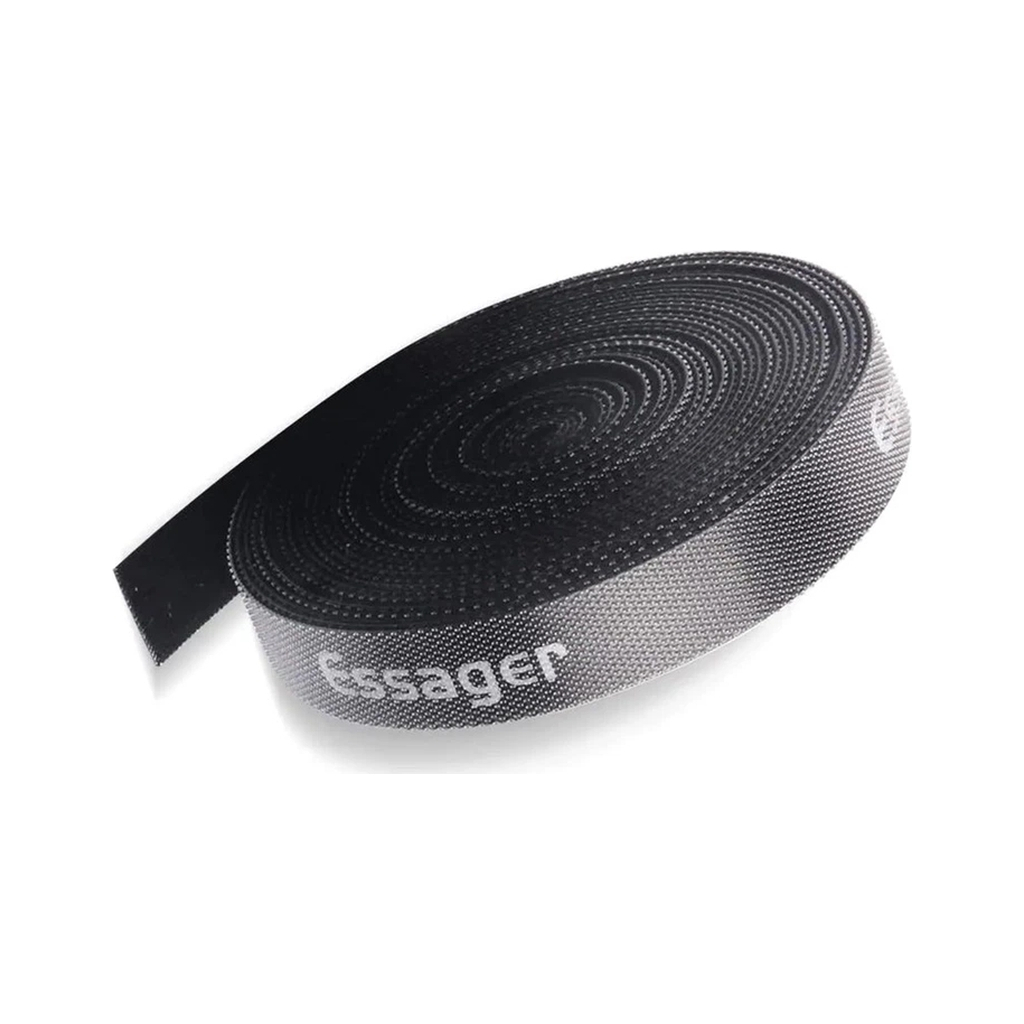 Набір для кріплення стрічка-липучка Cable Organizer 1m Black Essager (EXD-LX01)