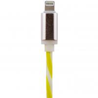 Дата кабель USB 2.0 AM to Lightning 1.0m W-Gr (силикон) бело-зеленый LogicPower (5142)