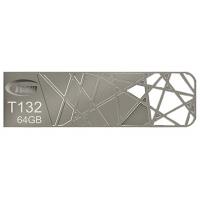 USB флеш накопичувач Team 64GB T132 Silver USB 3.0 (TT13264GS01)