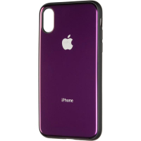 Чохол до мобільного телефона Gelius Metal Glass Case for iPhone X/XS Violet (00000077022)