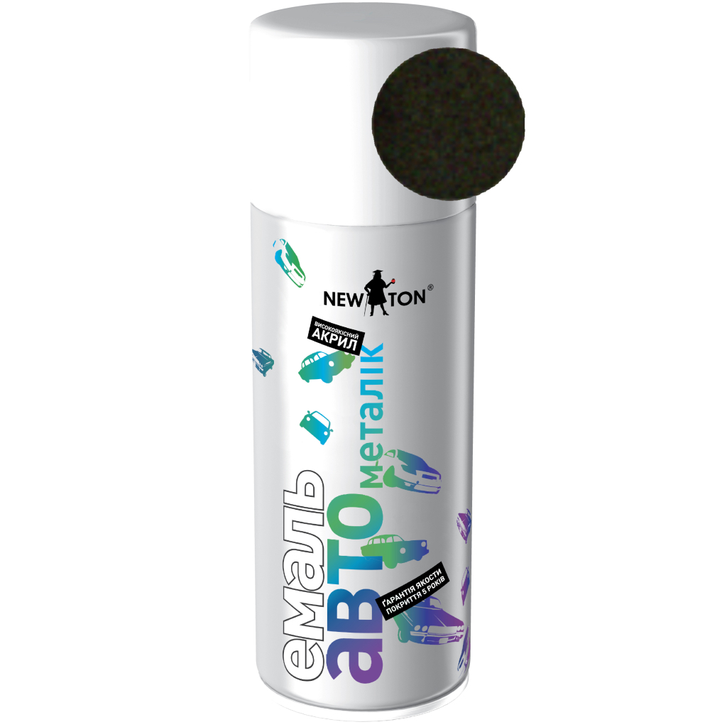 Аерозольна фарба для автомобіля New Ton 630 мет. кварц 150 мл (000000553) Аерозольна фарба для автомобіля New Ton 630 мет. кварц 150 мл (000000553)