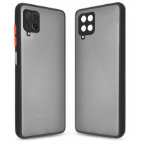 Чохол до мобільного телефона MakeFuture Samsung M32 Frame (Matte PC+TPU) Black (MCMF-SM32BK)